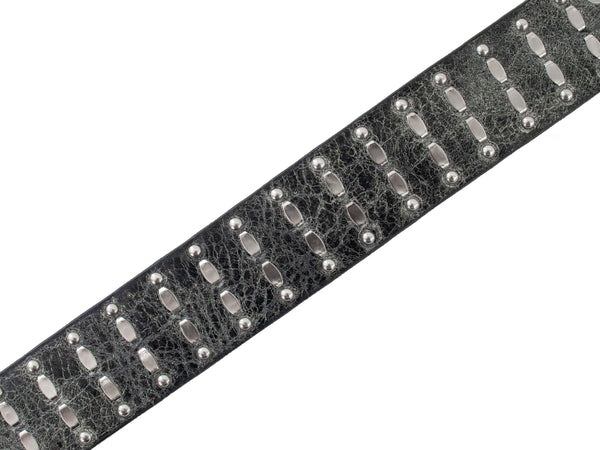 Calleen Cordero Cesar 1" Cuff Bracelet Black El Paso W/ Nickel Art