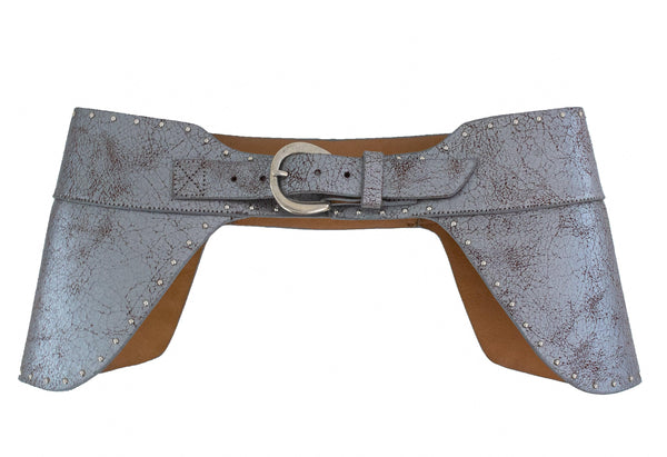 calleen cordero Chara Waist Belt Granada Silver w/ Nickel Art