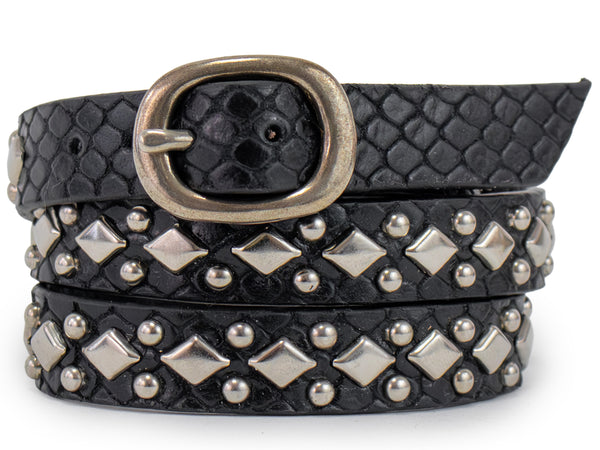 Calleen Cordero Chief .5" Triple Wrap Bracelet Flamingo Britania W/ Nickel & Copper Art