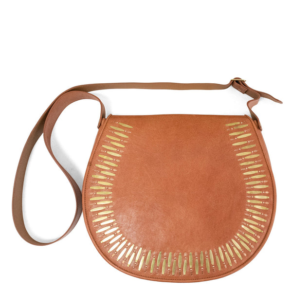 Calleen Cordero Cleo Zara Messenger Sedona Veg W/ Brass & Copper Art