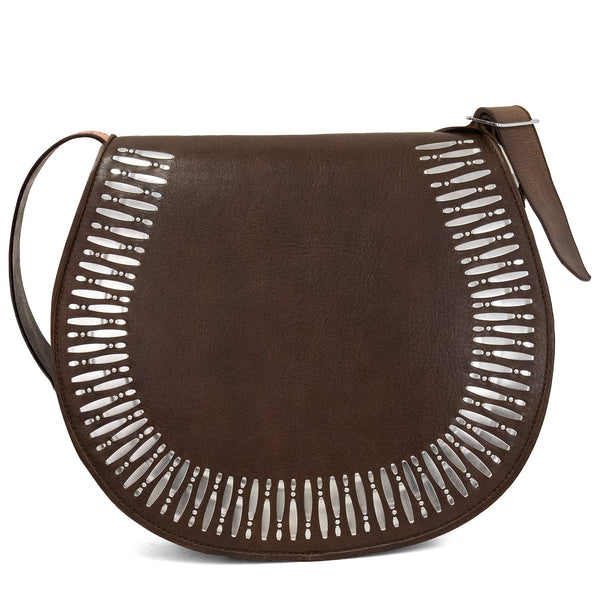 Calleen Cordero Cleo Zara Messenger Sedona Veg W/ Brass & Copper Art