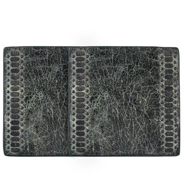 Calleen Cordero Cocha Sq Coaster (QTY 2 Pc) Black El Paso W/ Black Art Set Of 2