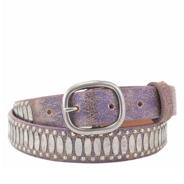 Calleen Cordero Concha 1" Belt Black Arizona W/ Brass Art