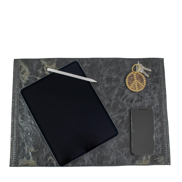 Calleen Cordero Concha Desk Blotter (15" X 22") Black El Paso W/ Black Art