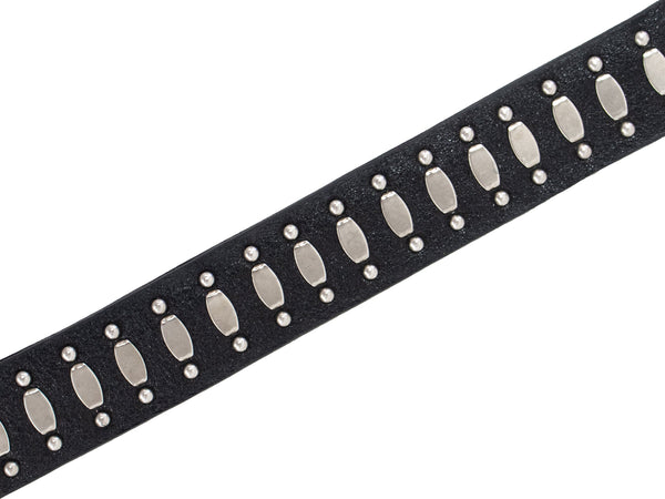 Calleen Cordero Concha Spaced 1" Cuff Bracelet Black Belmont W/ Brass Art