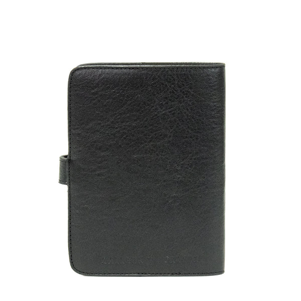 Calleen Cordero Corazon Notebook 4 1/2" W X 6 H " Black Belmont W/ Nickel Art