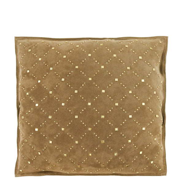 calleen cordero Cosmo 20" x 20" Pillow Case Cosmo Art - Arena Suede w/ Brass
