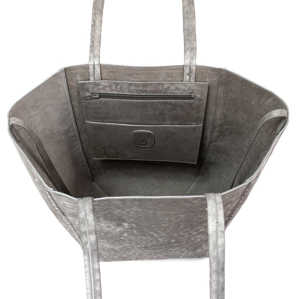 Calleen Cordero Dannie Scout Tote Buffed Platino W/ Nickel Art
