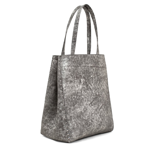 Calleen Cordero Dannie Scout Tote Buffed Platino W/ Nickel Art
