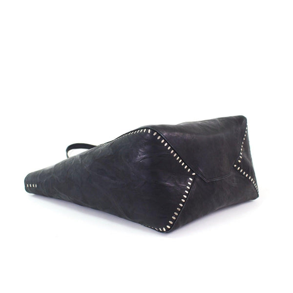 Calleen Cordero Dannie Tote Black Borello W/ Nickel Art