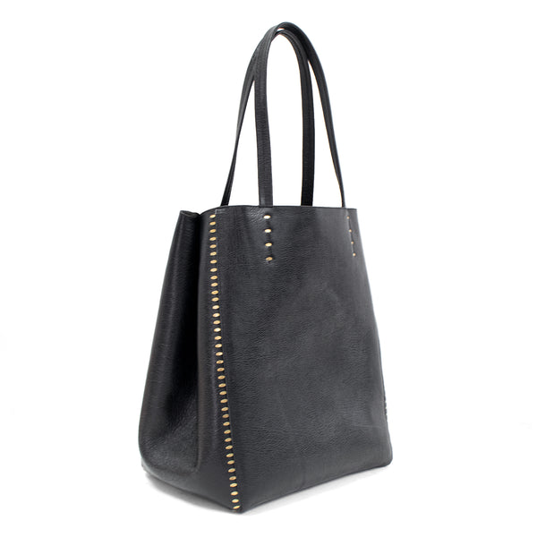 Calleen Cordero Dannie Tote Black Buffalino W/ Nickel