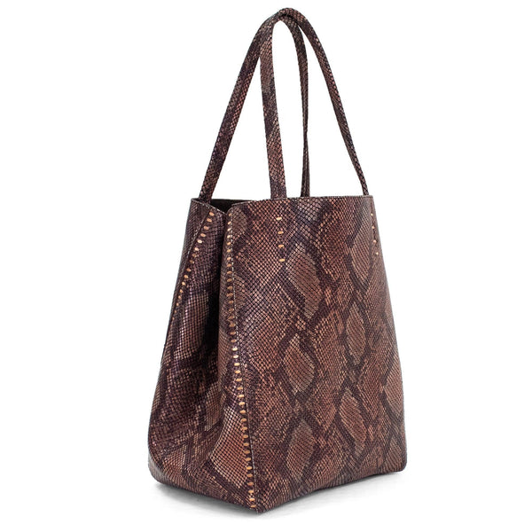 Calleen Cordero Dannie Tote Copper Multi Snake W/ Copper Art