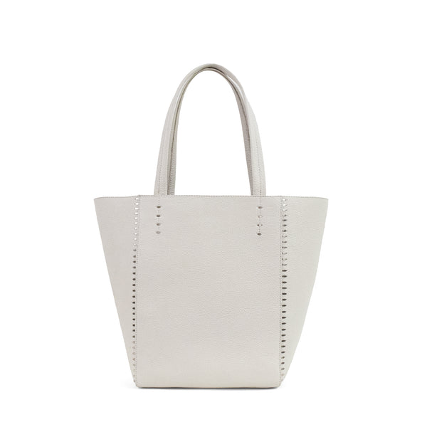 Calleen Cordero Dannita Tote "New Size" Navy Metallic W/ Nickel Art