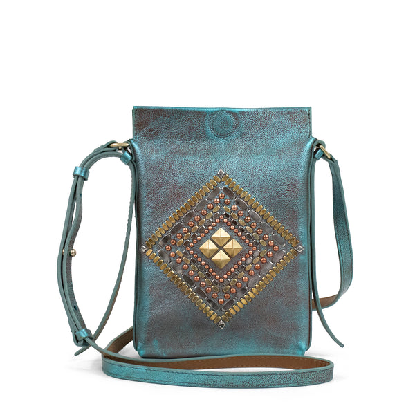 Calleen Cordero Dash Kenji Messenger Light Neo Silver W/ Nickel & Brass Art