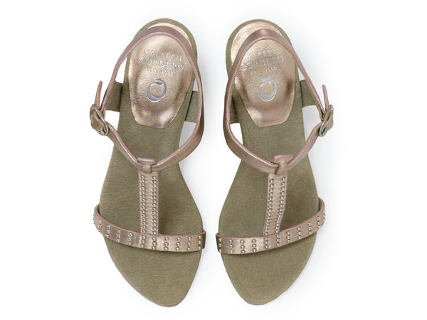 Calleen Cordero Deco Heel Flamingo Britania W/ Nickel Art