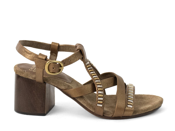 Calleen Cordero Desi Heel Bronze Vision W/ Brass & Nickel Art
