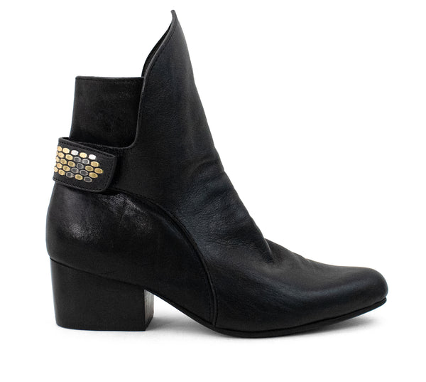 calleen cordero Edun Boot Black Belmont w/ Brass & Nickel Art