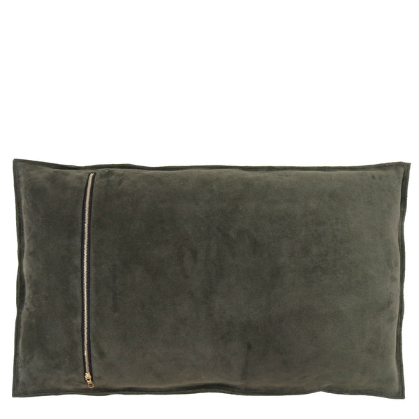 Calleen Cordero Faith 26" X 16" Pillow Case Faith Art -Pine Suede W/ Brass & Nickel