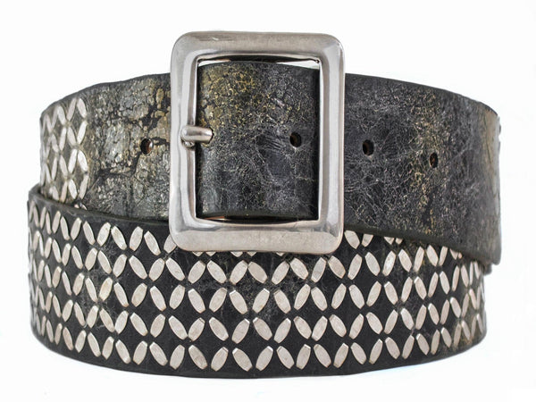 calleen cordero Fresca 1.5" Belt Black El Paso w/ Nickel Art