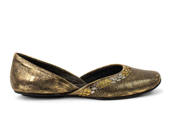 Calleen Cordero Grace Flat Puerto Rico Gold W/ Brass & Nickel