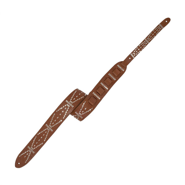 Calleen Cordero Ige Guitar Strap Cognac Cubasa W/ Nickel Art