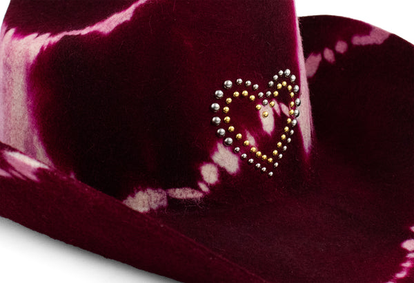 Calleen Cordero Jaci Corazon Hat Green Multi Tie-Dye W/ Brass Art