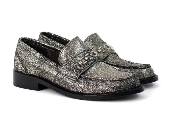 Calleen Cordero Jackson Lexus Loafer Puerto Rico Silver W/ Nickel Art