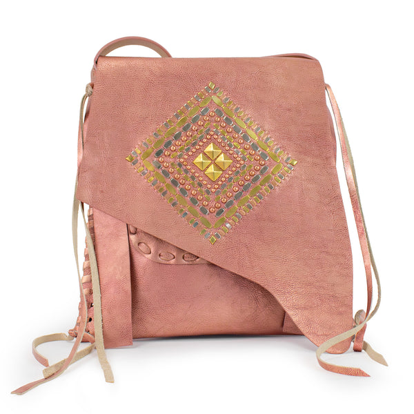 Calleen Cordero Joyti Messenger Aqua Rust W/ Brass - Nickel & Copper Art