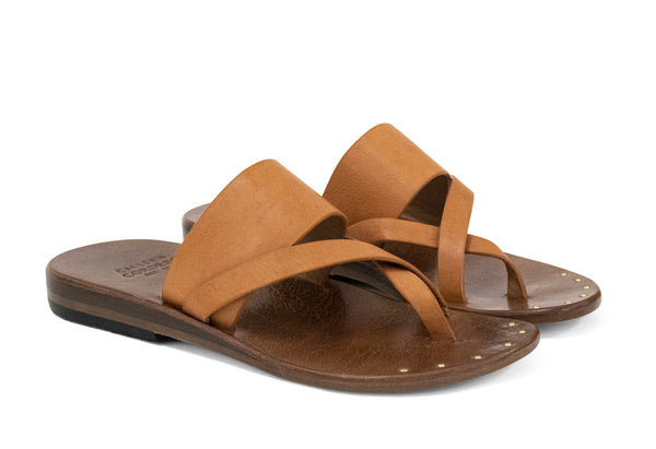 Calleen Cordero Juno Sandal Natural Vacca W/ Brass Art