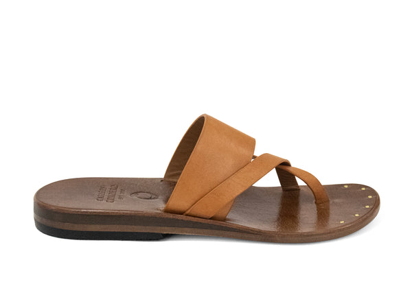 Calleen Cordero Juno Sandal Natural Vacca W/ Brass Art