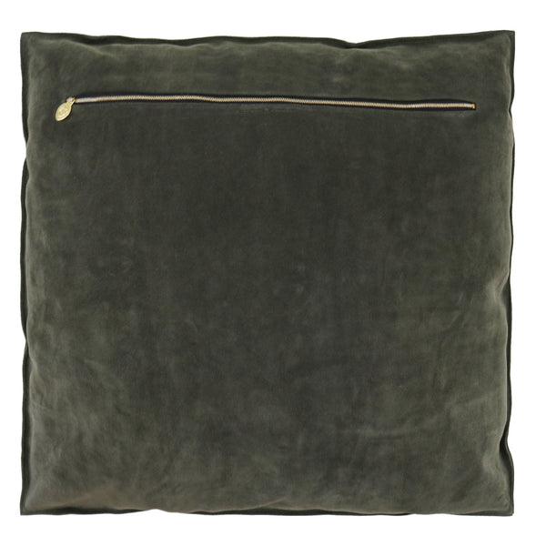 Calleen Cordero Kaia 25" X 25" Pillow Case Kaia Art - Pine Suede W/ Brass & Nickel