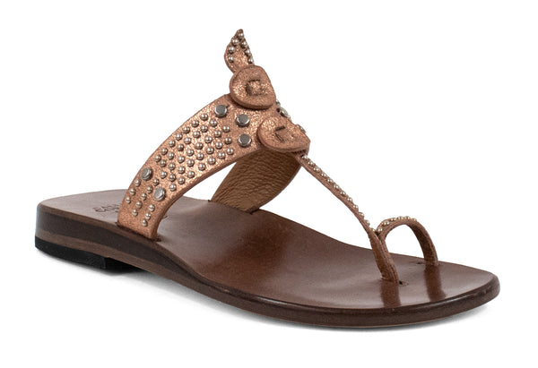 calleen cordero Karma Sandal Rose Gold w/ Nickel Art