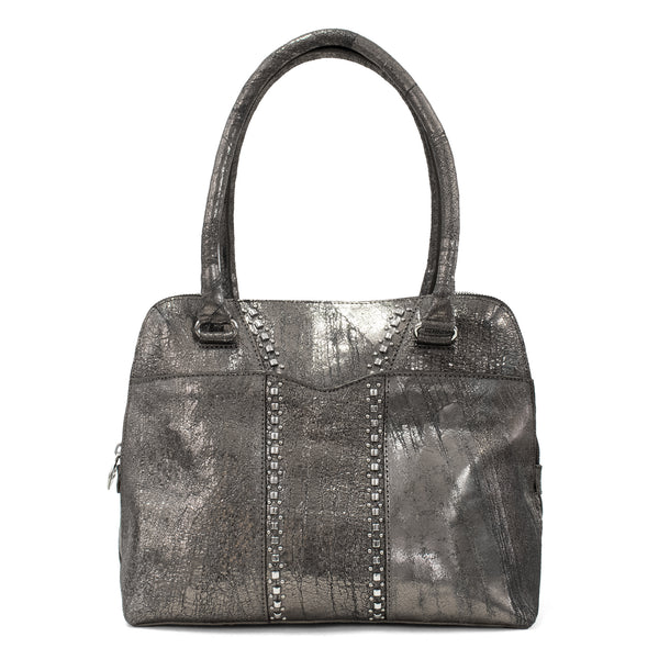calleen cordero Kayan Handbag Graphite Hudson w/ Nickel Art