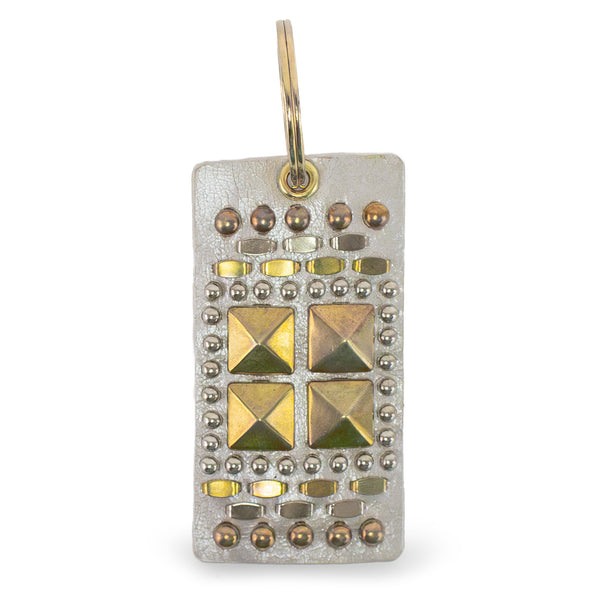 Calleen Cordero Kenji Keychain Aqua Rust W/ Brass - Copper & Nickel