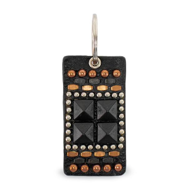 Calleen Cordero Kenji Keychain Aqua Rust W/ Brass - Copper & Nickel