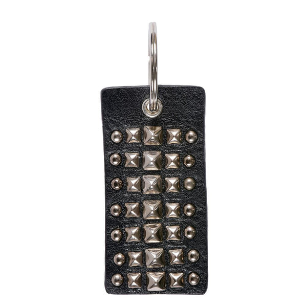 calleen cordero Kiki Keychain Black Rodeo Leather w/Nickel Art