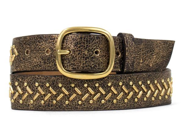 Calleen Cordero Kiva 200´s 1.25" Belt Puerto Rico Silver W/ Nickel Art