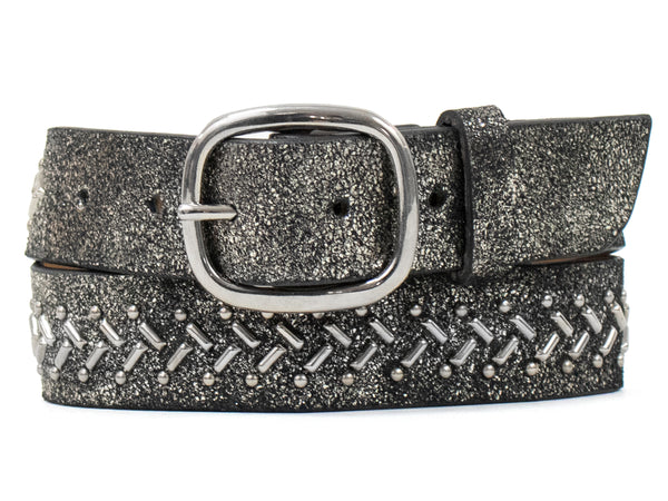 calleen cordero Kiva 200´s 1.25" Belt Puerto Rico Silver w/ Nickel Art