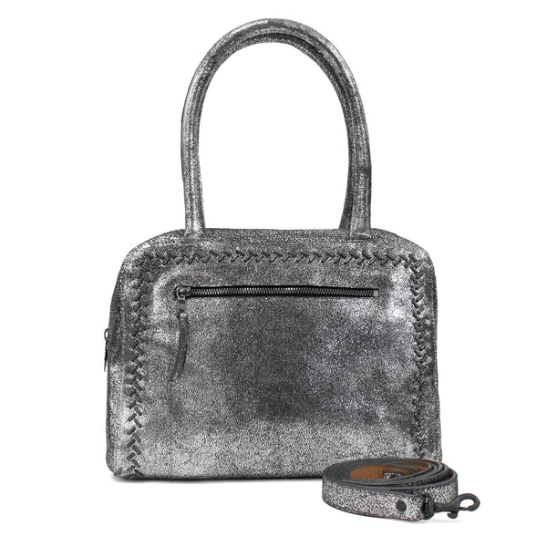 Calleen Cordero Lennox Handbag Puerto Rico Silver W/ Nickel Art