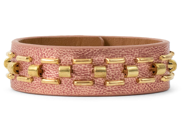 Calleen Cordero Lexus .75" Bracelet Navy Metallic W/ Nickel Art