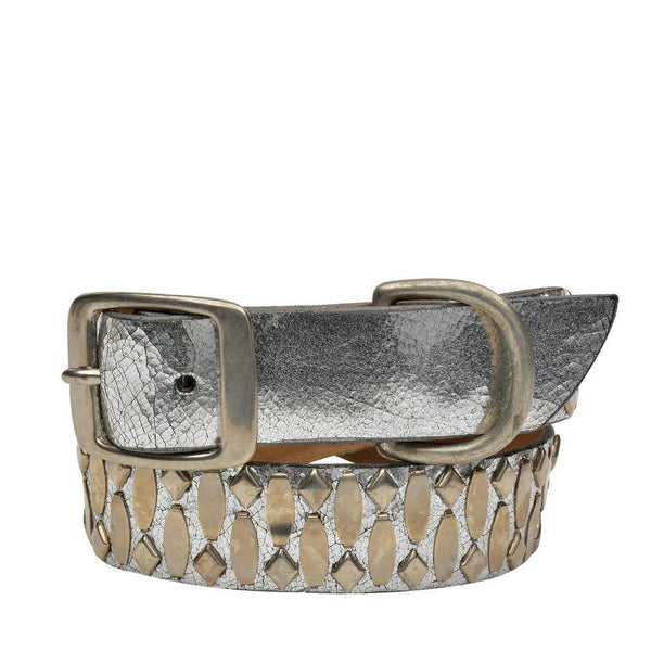 Calleen Cordero Lica 19" Dog Collars Dark Brown Leather W/ Brass Art