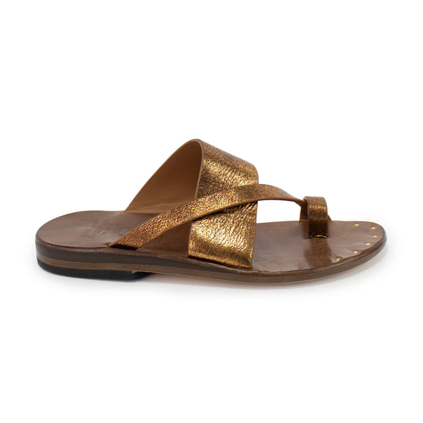 Calleen Cordero Lima Sandal Otago Tobacco W/ Brass Art