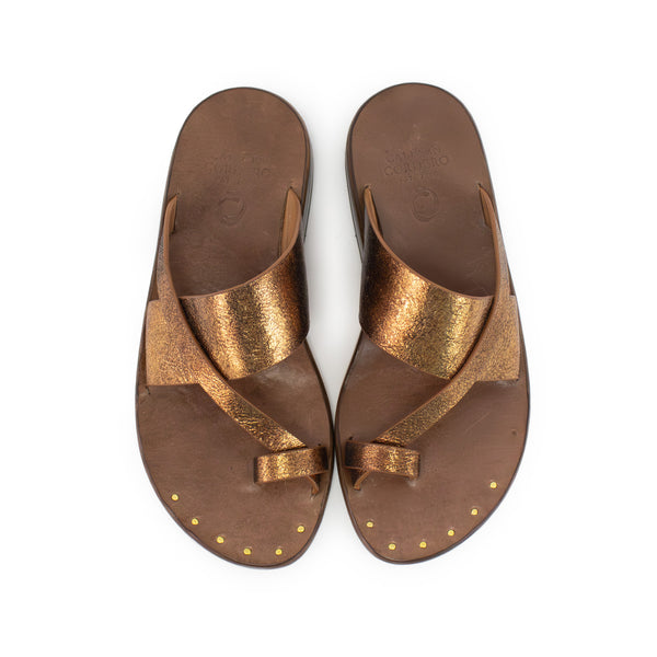 Calleen Cordero Lima Sandal Otago Tobacco W/ Brass Art