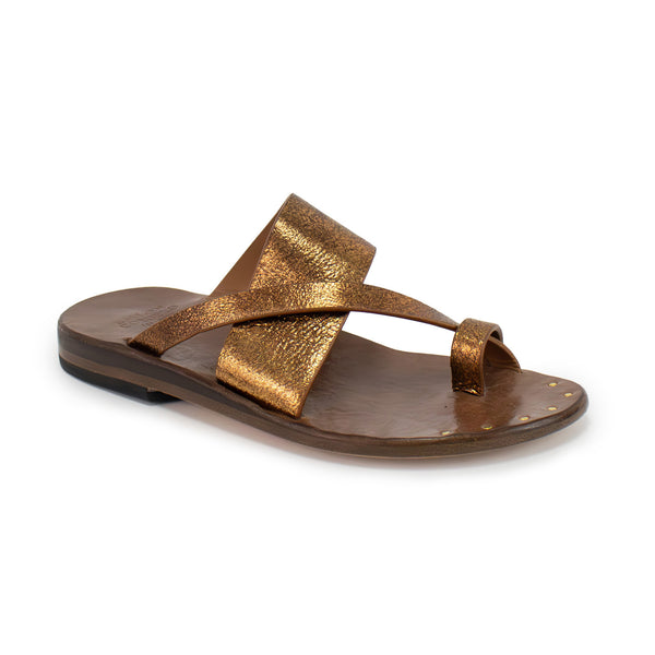 calleen cordero Lima Sandal Otago Tobacco w/ Brass Art
