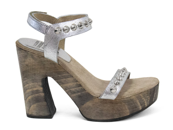 Calleen Cordero Luna B Heel Silver Met W/ Nickel Art
