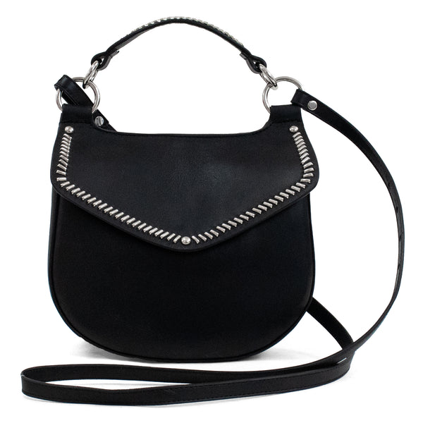 Calleen Cordero Luz Convertible Belt Bag "New Size" Black Belmont W/ Brass Art