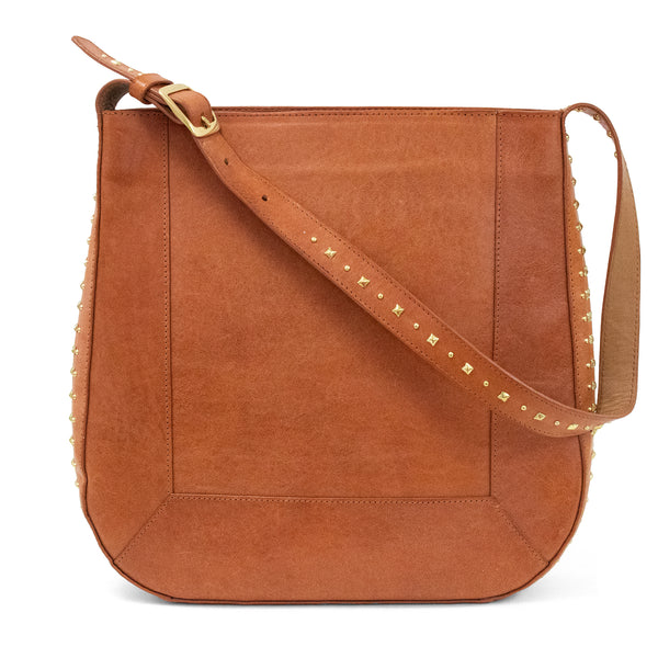 Calleen Cordero Mare Handbag Black El Paso Leather W/ Nickel Art