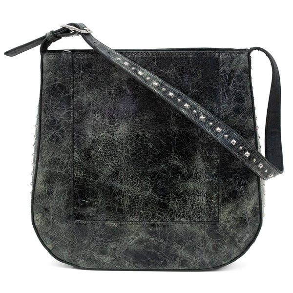 calleen cordero Mare Handbag Black El Paso Leather w/ Nickel Art