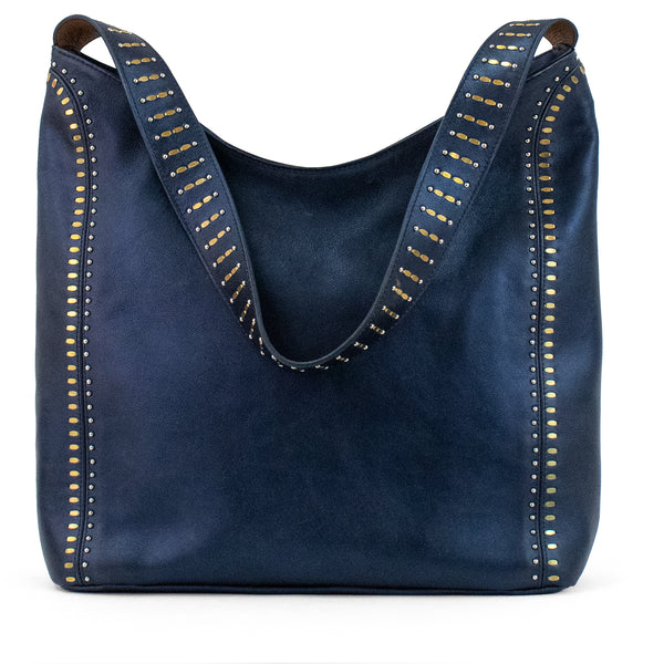 Calleen Cordero Mariana Handbag Black Borello W/ Brass & Nickel Art