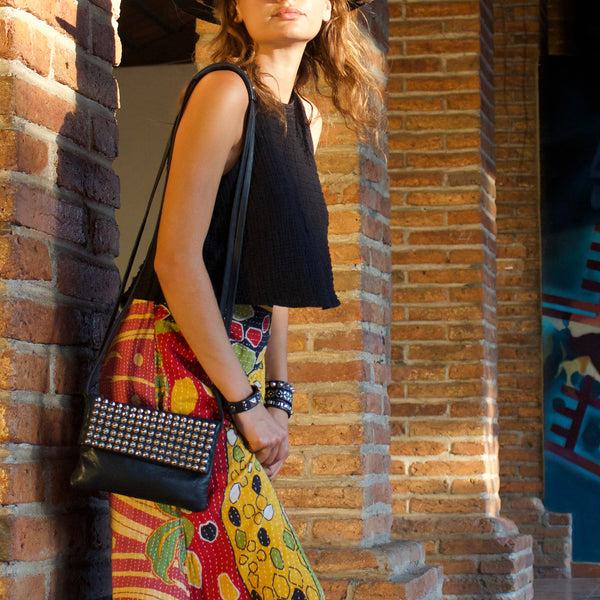 Calleen Cordero Marni Tosa Messenger White Milano W/ Brass Art